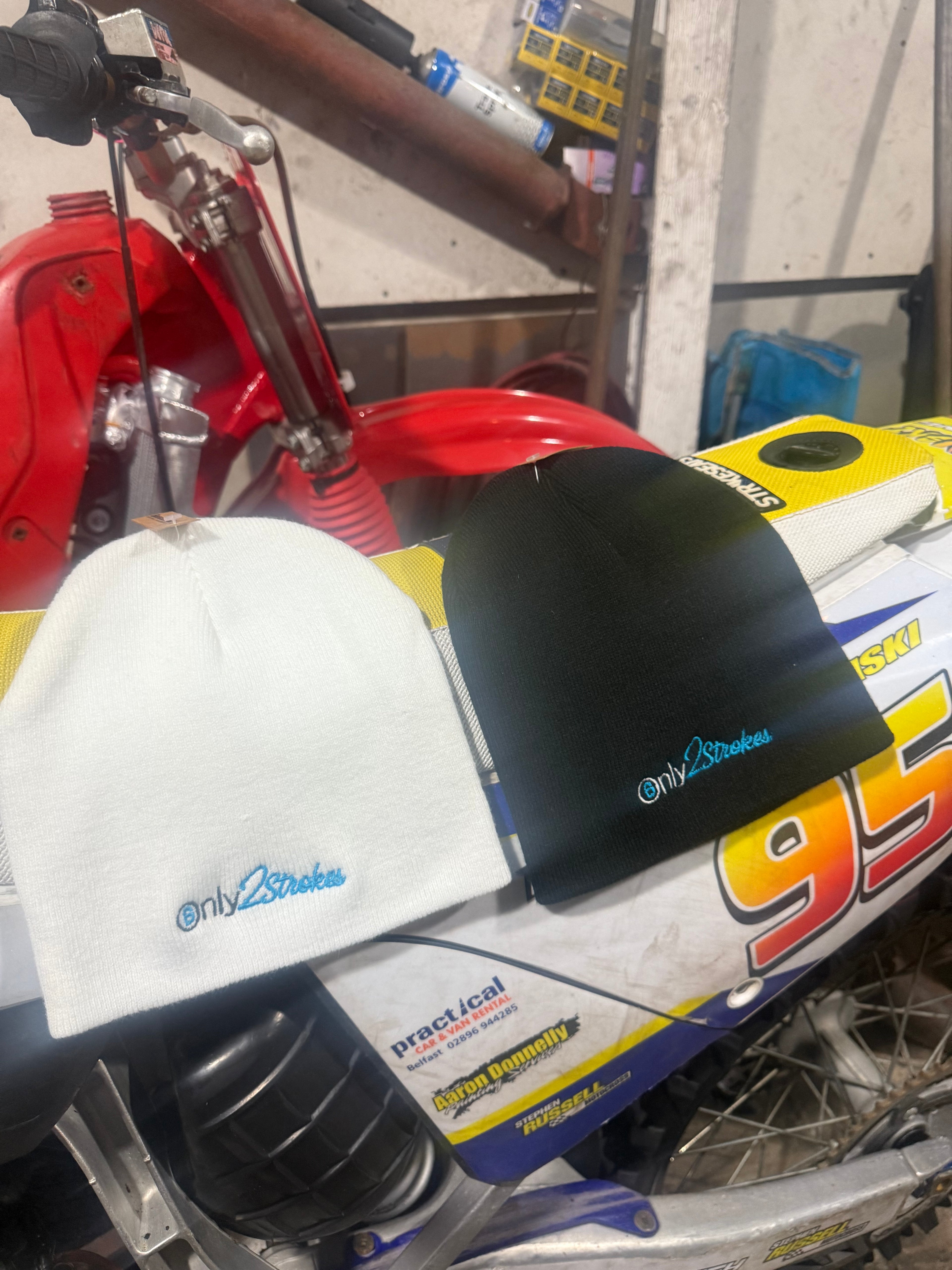 ONLY 2 STROKES beanies